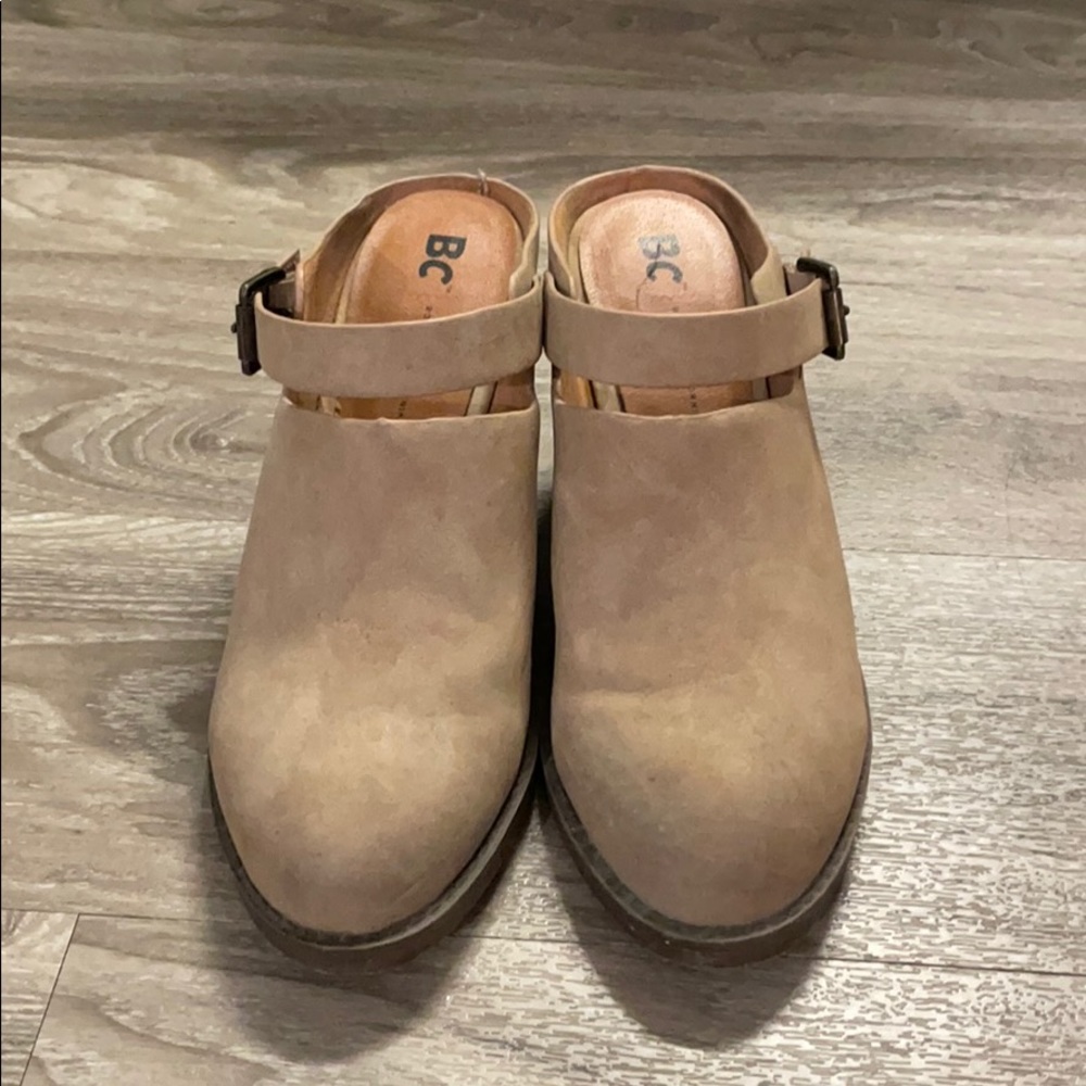 Born in California Vegan Leather Taupe Mule